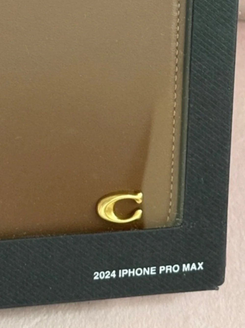 COACH Brown Folio Case for 2024 iPhone Pro Max